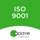 Logo certification ISO 9001 par l'organisme de certification apave